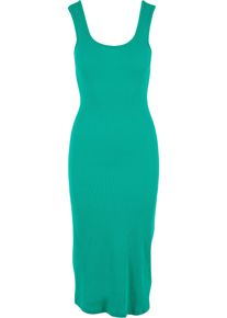 Urban Classics Damen Shirtkleid "Urban Classics Damen Ladies Rib Top Dress", grün, klassisch, Gr. M, unifarben, 95% Baumwolle, 5% Elasthan, Kleider
