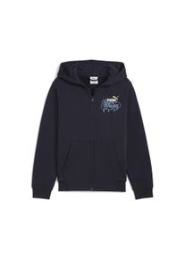 Puma Kinder Sweatjacke "MID90s Jacke mit Reißverschluss Jungen", blau, Gr. 176, Obermaterial: 66% Baumwolle, 34% Polyester; Kapuzenfutter: 100%