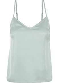 Urban Classics Herren Muskelshirt "Urban Classics Damen Ladies Viscose Satin Slip Top", grün, casual, Gr. S, unifarben, 100% Viskose, Shirts