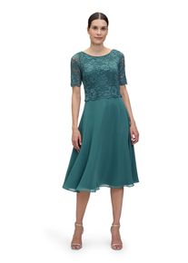 Vera Mont Damen Cocktailkleid "Vera Mont Cocktailkleid mit Spitze", grün, feminin, Gr. 44, Obermaterial: 100% Polyester. Futter: 100% Polyester.,