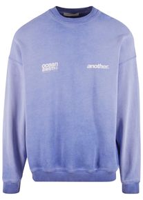 Herren Sweater "Another Cotton Lab Ocean Swim Oversized Washed Sweater", blau, Gr. M, ANOTHER COTTON LAB, bedruckt, 100% Baumwolle, Sweatshirts