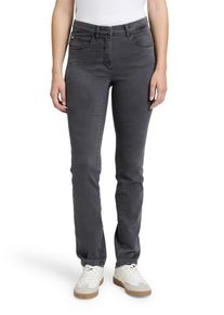 Betty Barclay Damen Stretch-Jeans "Betty Barclay Stretch-Hose mit elastischem Bund", grau, modisch, Gr. 34, Denim/Jeans, Obermaterial: 81% Baumwolle,