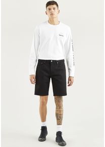 Levi's LEVI'S Herren Jeansshorts "405 STANDARD SH", schwarz, casual, Gr. 28, leichte Abriebeffekte, Denim/Jeans, Obermaterial: 70% Baumwolle, 28% Lyocell,