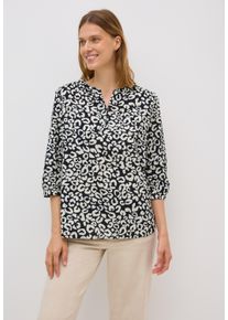 Cecil Damen Chiffonbluseurban dunkelblau, casual, Gr. XS, bedruckt, Web, 100% Baumwolle, Blusen, Feel Good Fit