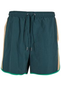 Urban Classics Herren Badeshorts "Urban Classics Retro Look Swim Shorts", grün, Gr. L, 100% Nylon, Badehosen