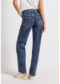 Street One Damen Comfort-fit-Jeans, blau, casual, Gr. 31, unifarben, Jeans, 79% Baumwolle, 15% Polyester, 4% Elastomultiester, 2% Elasthan, Jeans,