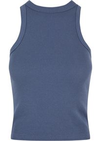 Urban Classics Herren Muskelshirt "Urban Classics Damen Ladies Racer Back Rib Top", blau, casual, Gr. S, unifarben, 95% Baumwolle, 5% Elasthan, Shirts