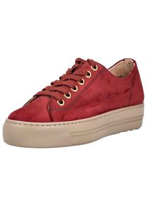 Paul Green Damen Sneaker "Paul Green Sneaker Nubukleder", Gr. 43, rot, Nubukleder, casual, Schuhe