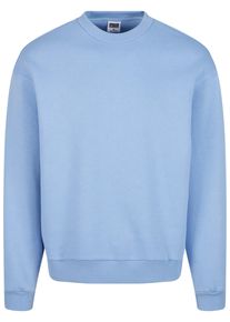 Urban Classics Herren Rundhalspullover "Urban Classics Fluffy Crewneck", blau, casual, Gr. XXL, unifarben, 70% Baumwolle, 30% Polyester, Pullover