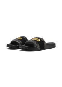 Puma Sandale "Leadcat 2.0 Animal Flair Slides Damen", Gr. 39, schwarz, Obermaterial: Synthetik, Fell / Fur; Futter: Textil; Innensohle: Synthetik;