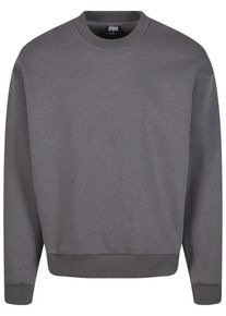 Urban Classics Herren Rundhalspullover "Urban Classics Fluffy Crewneck", grau, casual, Gr. XXXL, unifarben, 70% Baumwolle, 30% Polyester, Pullover