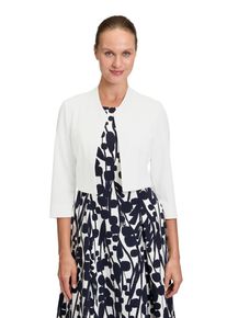 Vera Mont Damen Sweatjacke "Vera Mont Bolero-Jacke figurbetont", weiß, klassisch, Gr. 36, Jersey, Obermaterial: 95% Polyester, 5% Elasthan.,