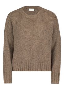 Cartoon Damen Strickpullover "Cartoon Basic-Pullover mit Rundhalsausschnitt", braun, modisch, Gr. 36, Obermaterial: 70% Polyacryl, 22% Polyester, 8%