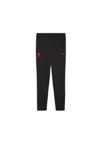 Puma Kinder Sporthose "AC Milan Trainingshose Jugendliche", rot, Gr. 128, bedruckt, Obermaterial: 100% Polyester; Besatz: 88% Polyester, 12%