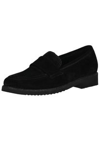 Gabor Damen Slipper "Gabor Slipper Veloursleder", Gr. 36, schwarz, Veloursleder, casual, Schuhe
