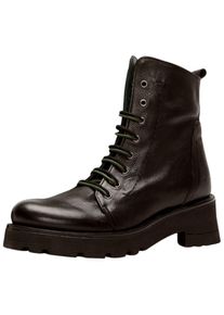 felmini Damen Schnürstiefelette "felmini Stiefelette Leder", Gr. 35, schwarz, Leder, casual, Schuhe