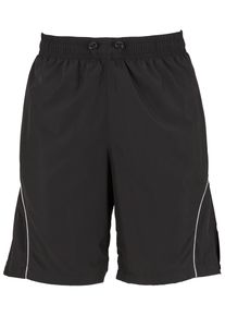 Urban Classics Herren Shorts "Urban Classics Piped Panel Trackshorts", schwarz, Gr. XXL, 100% Polyester, Hosen