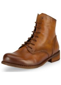 felmini Damen Schnürstiefelette "felmini Stiefelette Leder", Gr. 42, braun, Leder, casual, Schuhe