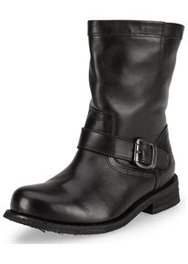 felmini Damen Stiefelette "felmini Stiefelette Leder", Gr. 41, schwarz, Leder, casual, Schuhe