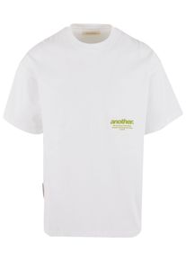 Herren T-Shirt "Another Cotton Lab El Paraiso Oversized Tshirt", weiß, casual, Gr. XL, ANOTHER COTTON LAB, bedruckt, 100% Baumwolle, Shirts