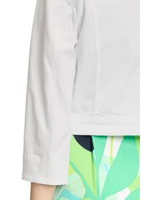 Betty Barclay Damen Jackenblazer "Betty Barclay Jeansjacke mit 3/4 Arm", weiß, casual, Gr. 42, Denim/Jeans, Obermaterial: 77% Baumwolle, 20%