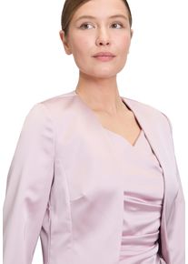 Vera Mont Damen Bolerojacke "Vera Mont Bolero-Jacke mit Kellerfalten", rosa, elegant, Gr. 48, Satin, Obermaterial: 96% Polyester, 4% Elasthan., Jacken