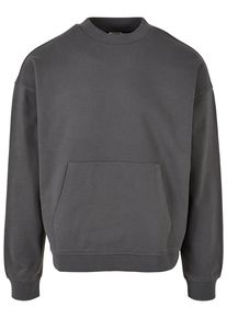 Urban Classics Herren Rundhalspullover "Urban Classics Herren Boxy Pocket Crew", schwarz, casual, Gr. S, unifarben, 100% Baumwolle, Pullover