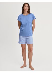 Calida Damen Shorty, Gr. XL, blau, Obermaterial: 100% Baumwolle, casual, Homewear-Sets