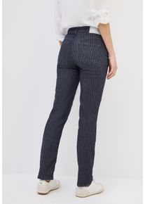 Cecil Damen Slim-fit-Jeans, blau, casual, Gr. 34, gestreift, Jeans, 78% Baumwolle, 20% Polyester, 2% Elasthan, Jeans, aus Baumwolle mit Stretchanteil