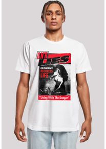 F4NT4STIC Herren T-Shirt "Guns N' Roses Lies", weiß, casual, Gr. L, Obermaterial: 100% Baumwolle, Shirts, Streetwear Fashion