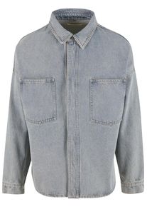 Herren Langarmhemd "Another Cotton Lab Oversized Jeans Over Shirt", blau, Gr. M, ANOTHER COTTON LAB, 100% Baumwolle, Hemden