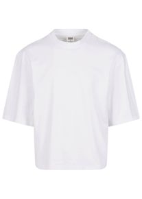 Urban Classics Herren T-Shirt "Urban Classics Herren Organic Oversized Cropped Tee", weiß, klassisch, Gr. XXL, unifarben, 100% Baumwolle, Shirts