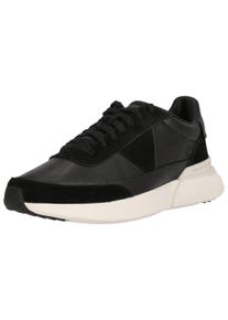 Clarks Herren Sneaker "Craft Pace", Gr. 41,5, schwarz, Leder, casual, Schuhe, mit Retro-Touch und weichem Fußbett