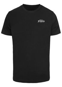 MisterTee Herren T-Shirt "MisterTee Herren For The Family Tee", schwarz, casual, Gr. S, bedruckt, 100% Baumwolle, Shirts
