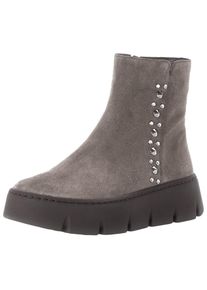 Gabor Damen Plateaustiefelette "Gabor Stiefelette Veloursleder/Textil", Gr. 39, braun, Veloursleder, Textil, casual, Schuhe