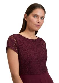 Vera Mont Damen Overall "Vera Mont Jumpsuit kurzarm", rot, elegant, Gr. 44, Obermaterial: 95% Polyester, 5% Elasthan. Besatz: 100% Polyester. Futter:
