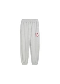 Puma Herren Sporthose "HooperHotline Jogginghose Herren", grau, Gr. M, unifarben, Obermaterial: 66% Baumwolle, 34% Polyester; Tasche u2013 Oben: 100%