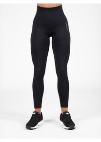 GORILLA WEAR Herren Sporthose, schwarz, Gr. S, 92% Nylon, 8% Elasthan, Hosen, mit hohem Bund