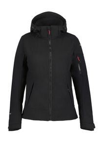 Icepeak Damen Softshelljacke "D SOFTSHELLJACKE BATHGATE"basic schwarz, sportlich, Gr. 48, Softshell, Obermaterial: 100% Polyester, Jacken,