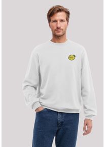 F4NT4STIC Herren Sweatshirt "Lemon Cute Face Bestickt", weiß, casual, Gr. L, Obermaterial: 80% Baumwolle, 20% Polyester, Sweatshirts, Premium Qualität