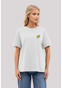 F4NT4STIC Damen T-Shirt "Lemon Cute Face Bestickt", weiß, casual, Gr. XS, Obermaterial: 100% Baumwolle, Shirts, Premium Qualität