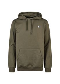 Cleptomanicx Herren Kapuzensweatshirt "Hooded Embro Gull 2", grün, casual, Gr. L, bestickt, 100% Baumwolle, Sweatshirts, im klassischen Design