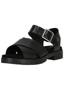 Clarks Damen Sandale "Orinoco", Gr. 41,5, schwarz, Leder, Schuhe, mit gepolstertem Fußbett