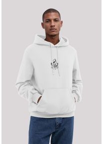 F4NT4STIC Herren Kapuzenpullover "Knut und Jan Scribble Logo", weiß, casual, Gr. XL, Obermaterial: 80% Baumwolle, 20% Polyester, Pullover, Osteee