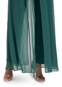 Vera Mont Damen Overall "Vera Mont Jumpsuit kurzarm", grün, elegant, Gr. 40, Obermaterial: 95% Polyester, 5% Elasthan. Besatz: 100% Polyester.