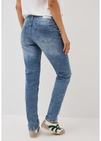 Cecil Damen Gerade Jeans, blau, casual, Gr. 29, unifarben, Jeans, 69% Baumwolle, 29% Polyester, 2% Elasthan, Jeans, Middle Waist