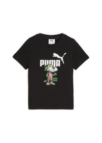 Puma Kinder T-Shirt "Super Puma Graphic T-Shirt Jungen", schwarz, Gr. 104, bedruckt, 100% Baumwolle, Shirts