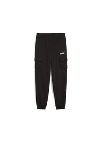 Puma Kinder Sporthose "Essentials No. 1 Logo Cargohose Jungen", schwarz, Gr. 116, unifarben, Obermaterial: 34% Polyester, 66% Baumwolle; Rippe: 97%