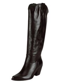 felmini Damen Stiefel "felmini Stiefel Leder", Gr. 40, schwarz, Leder, casual, Schuhe