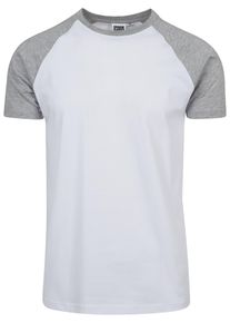 Urban Classics Herren T-Shirt "Urban Classics Herren Raglan Contrast Tee", grau, casual, Gr. XXL, mehrfarbig, 100% Baumwolle, Shirts